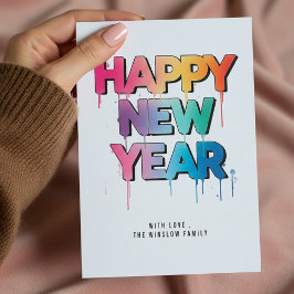 Gelukkig Nieuwjaar Kaart – Persoonlijke Naam of Fa
