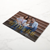 Gelukkig nieuwjaar kent een fotomarine folie feestdagenkaart (Gedraaid)