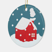 Gelukkig nieuwjaar keramisch ornament (Links)