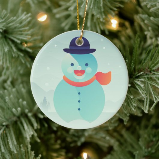 Gelukkig nieuwjaar keramisch ornament (Boom)