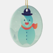 Gelukkig nieuwjaar keramisch ornament (Rechts)