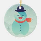 Gelukkig nieuwjaar keramisch ornament (Voorkant)