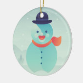 Gelukkig nieuwjaar keramisch ornament (Links)