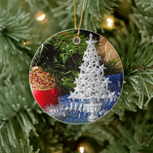 Gelukkig nieuwjaar keramisch ornament (Boom)