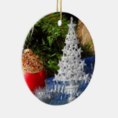 Gelukkig nieuwjaar keramisch ornament (Rechts)