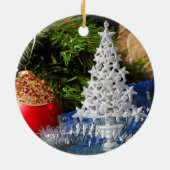 Gelukkig nieuwjaar keramisch ornament (Achterkant)