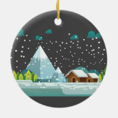 Gelukkig nieuwjaar keramisch ornament (Achterkant)