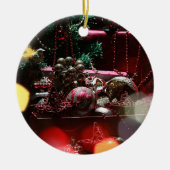 Gelukkig nieuwjaar keramisch ornament (Voorkant)