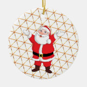 Gelukkig nieuwjaar keramisch ornament (Voorkant)