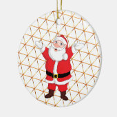 Gelukkig nieuwjaar keramisch ornament (Links)