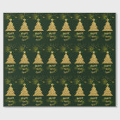 Gelukkig Nieuwjaar kerstfeestdag Cadeaupapier (Vlak)