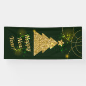 Gelukkig Nieuwjaar kerstfeestdag Spandoek (Horizontaal)