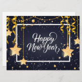 Gelukkig Nieuwjaar Kerstkaart (Voorkant / Achterkant)