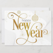 Gelukkig Nieuwjaar Kerstkaart (Voorkant)