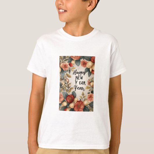 Gelukkig Nieuwjaar Kinder Basic * T-shirt (Voorkant)