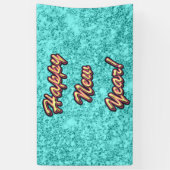 Gelukkig nieuwjaar kleurrijk spandoek (Verticaal)