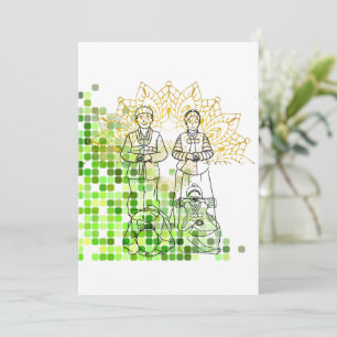 Gelukkig Nieuwjaar, Koreaanse traditionele cultuur Feestdagenkaart