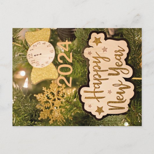 Gelukkig Nieuwjaar krijgen kaart 2024 (Voorkant)