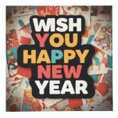 Gelukkig nieuwjaar kubus (Voorkant)