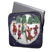 Gelukkig nieuwjaar laptop sleeve (Voorkant Links)