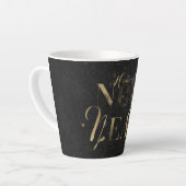 Gelukkig nieuwjaar latte mok (Linkerhoek)