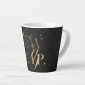 Gelukkig nieuwjaar latte mok (Rechterhoek)