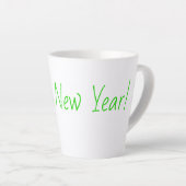 Gelukkig Nieuwjaar Latte Mok (Rechterhoek)