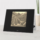 Gelukkig Nieuwjaar - Lavendelvelden voor de berg Kaart (Achterkant)