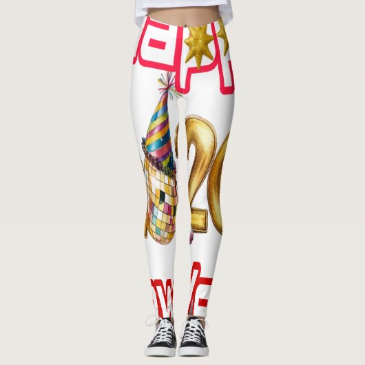 Gelukkig nieuwjaar  leggings (Voorkant)