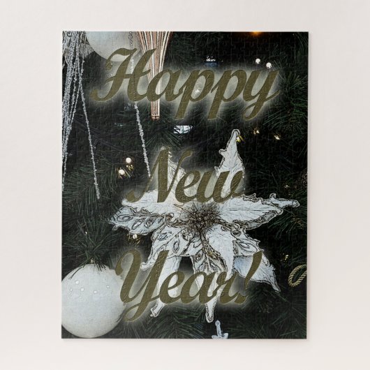 Gelukkig nieuwjaar legpuzzel (Verticaal)