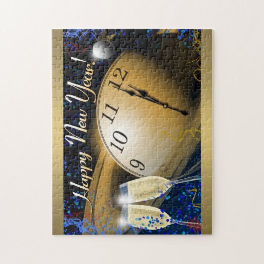 Gelukkig nieuwjaar legpuzzel (Verticaal)
