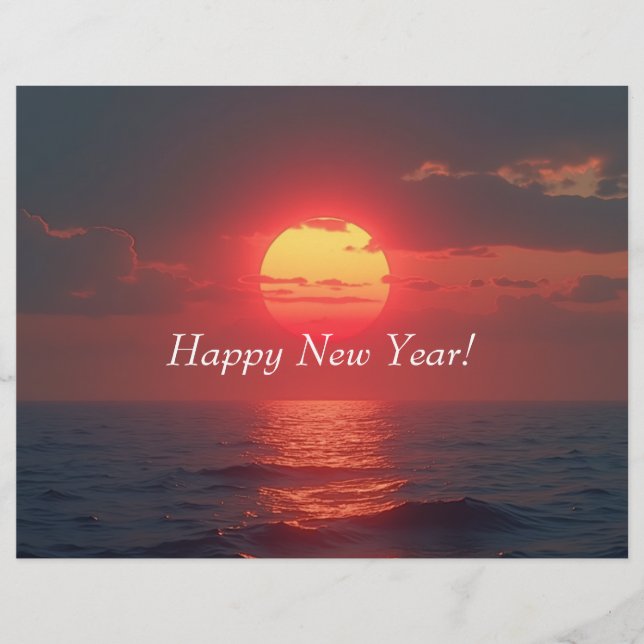 Gelukkig nieuwjaar Letterhead Briefhoofd (Voorkant)