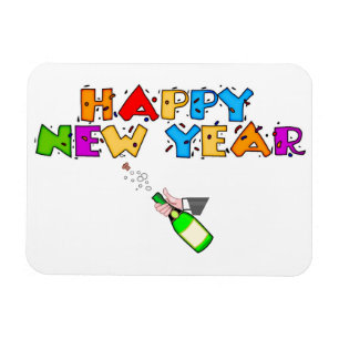 Gelukkig nieuwjaar magneet