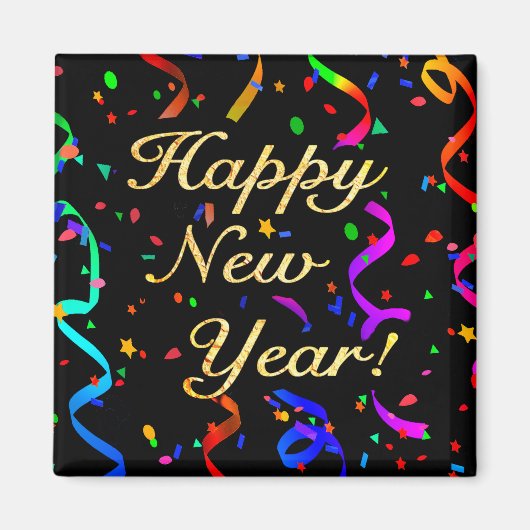 "Gelukkig Nieuwjaar!" magneet (Voorkant)