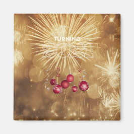 Gelukkig nieuwjaar magneet