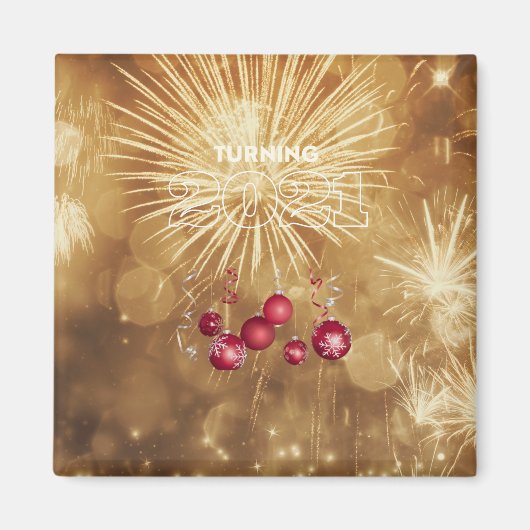 Gelukkig nieuwjaar magneet (Voorkant)