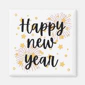 Gelukkig nieuwjaar magneet (Voorkant)