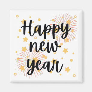 Gelukkig nieuwjaar magneet