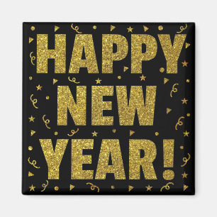 Gelukkig nieuwjaar magneet