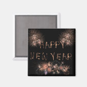 Gelukkig nieuwjaar magneet (Voorkant / Achterkant)