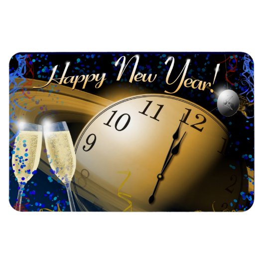 Gelukkig nieuwjaar magneet (Horizontaal)