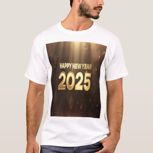 GELUKKIG NIEUWJAAR MAN SHIRT (Voorkant)