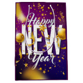 Gelukkig nieuwjaar medium cadeauzakje (Voorkant)