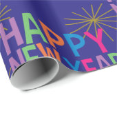 Gelukkig Nieuwjaar met Fireworks Cadeaupapier (Rol Hoek)
