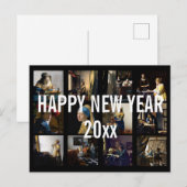 Gelukkig nieuwjaar met Johannes Vermeer Patchwork Briefkaart (Voorkant / Achterkant)