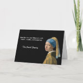 Gelukkig Nieuwjaar met Johannes Vermeer Patchwork Feestdagen Kaart (Achterkant)