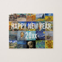 Gelukkig Nieuwjaar met Van Gogh's Patchwork