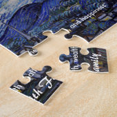 Gelukkig Nieuwjaar met Van Gogh's Sterrennacht Legpuzzel (Zijkant)