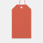 Gelukkig nieuwjaar met vrolijk kerstfeest cadeaulabel (Achterkant)