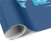 Gelukkig nieuwjaar met vrolijk kerstfeest cadeaupapier (Rol Hoek)